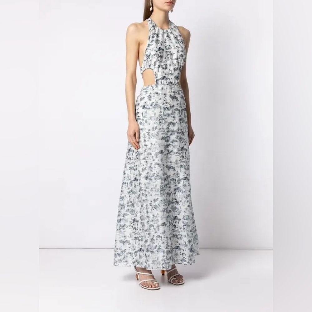 SIR the label Blue and White Maxi Dress - Picture 3 of 14